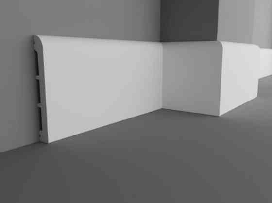 Плинтус Р 112.15 под покраску из полимера высокой плотности  (2000х112х15мм) Днепр