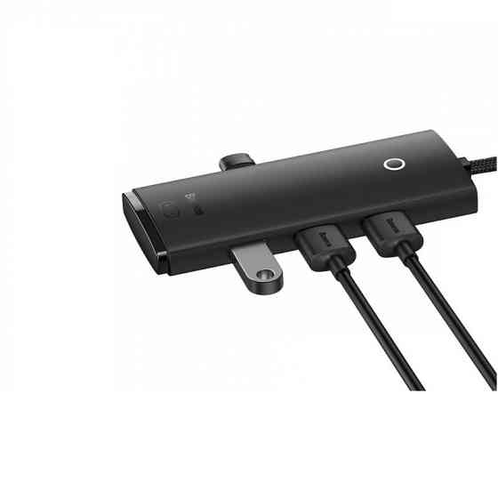 USB-хаб Baseus Lite Series 4-Port USB-A HUB Adapter (USB-A to USB 3.0*4 ) 1m Black Київ