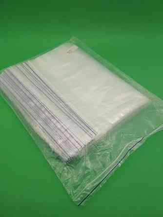 Пакеты Zip-lock 30×40 см 100 шт — большие прозрачные пакеты с застежкой-струна для хранения и упаковки вещей и Харьков