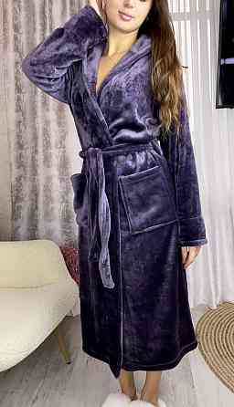Жіночий махровий халат довгий Харків