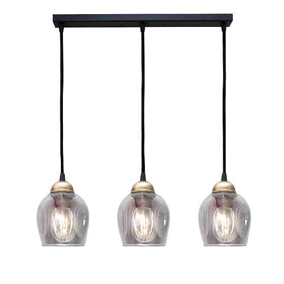 Светильник подвесной MSK Electric Enigma на планке под три лампы Е27 PL 2024-3 BK Одесса