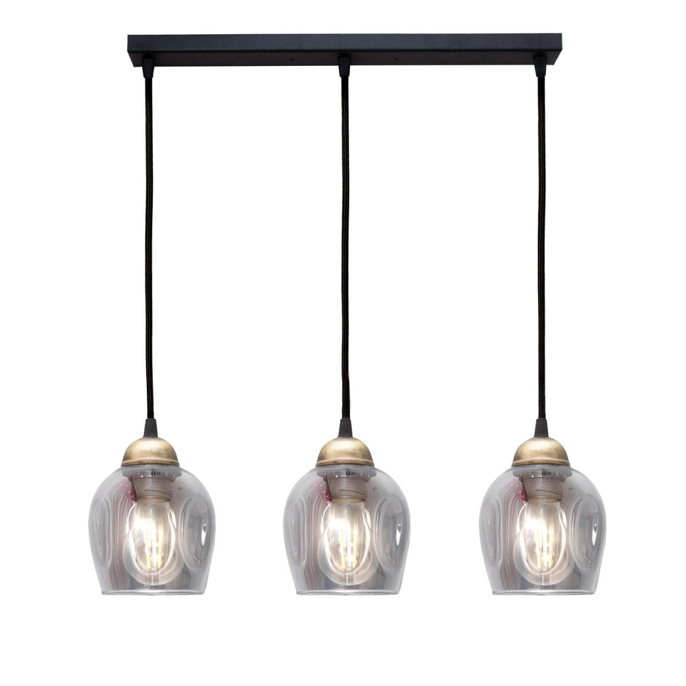 Светильник подвесной MSK Electric Enigma на планке под три лампы Е27 PL 2024-3 BK Одесса - изображение 1