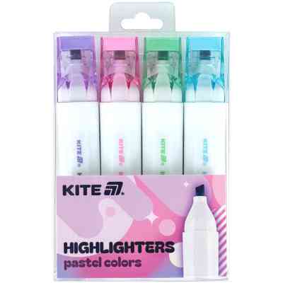 Набор маркеров Kite Highlighter Creative Pastel Colors, набор из 4-х цветов (K24-1145-4) Винница