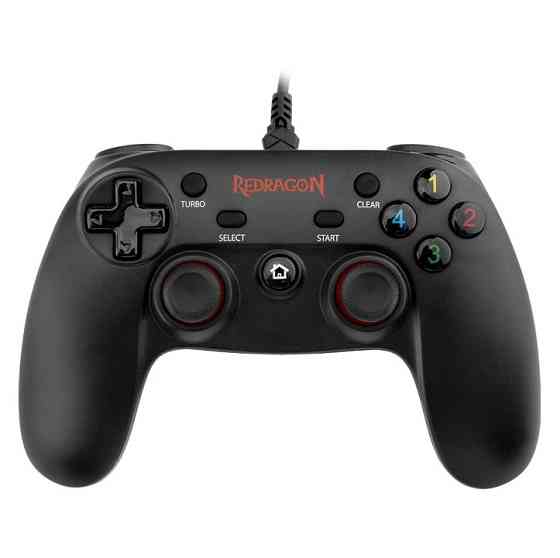 Дротовий геймпад Redragon Saturn G807 USB Xinput-PS3 12 кнопок (Чорний) Вінниця