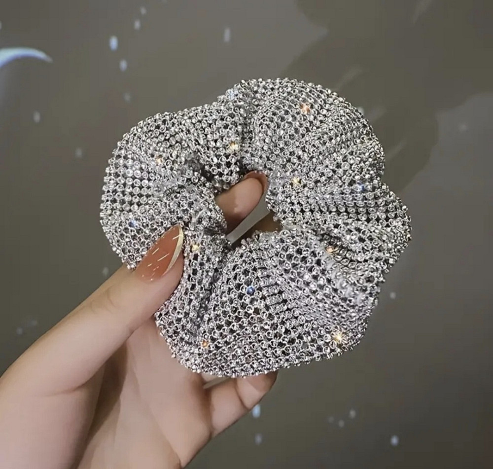 Гумка для волосся срібляста Смела - изображение 4