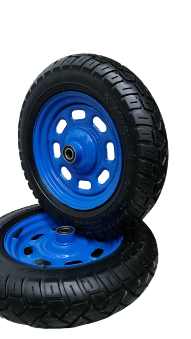 Колесо для тачки 3.5х10 Синий Колесо пневматическое с шариковым подшипником с обоих сторон Колеса к тачке Белая Церковь - изображение 2