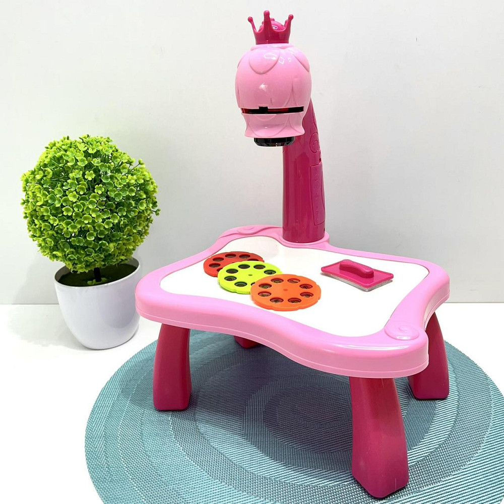 Проектор для малювання 24 листи фломастери 12 шт Блокнот Рожевий (AK 0001 AB) Чернигов - изображение 1