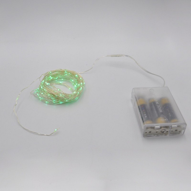 Гирлянда-роса (Copper Wire) 100G-1 Battery внутренняя, пров.:прозрачный, (Зеленый) 7288 Киев - изображение 1