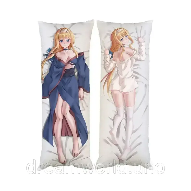 Подушка дакимакура Алиса Мастер меча онлайн декоративная ростовая подушка для обнимания Харьков - изображение 1
