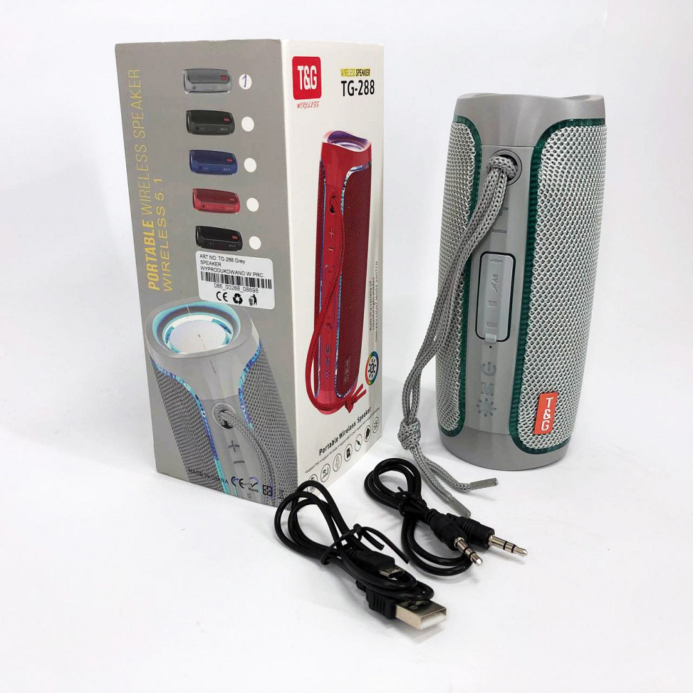 Колонка з ргб підсвічуванням TG288, Колонка на акумуляторі зі світломузикою Портативна блютуз JG-54 Львів - фото 9