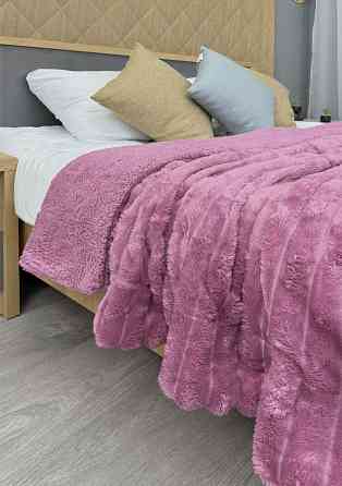 Плед 200х230 см (+-10см) на овчине 