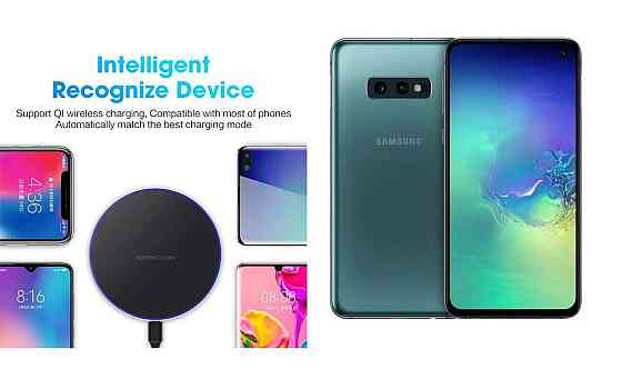 Беспроводное зарядное устройство Copper до 30W для Nokia 9 DS, USB-C, LED Киев