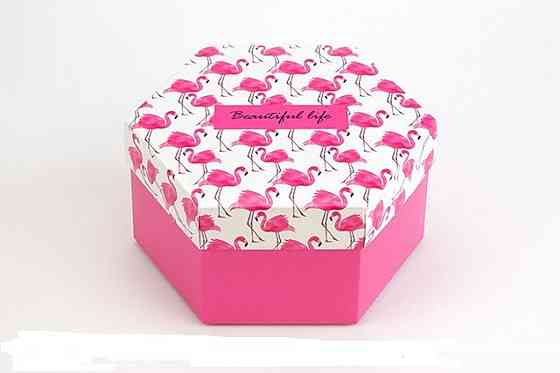 Подарочная коробка Шестигранная Жизнь прекрасна 20*10см Винница