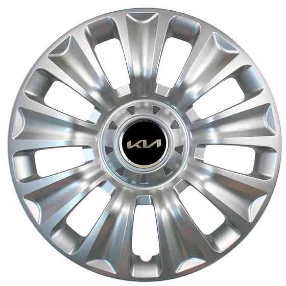 Автомобильные модельные колпаки R16 Kia NEW 424 4шт, SJS, серебристые Киев