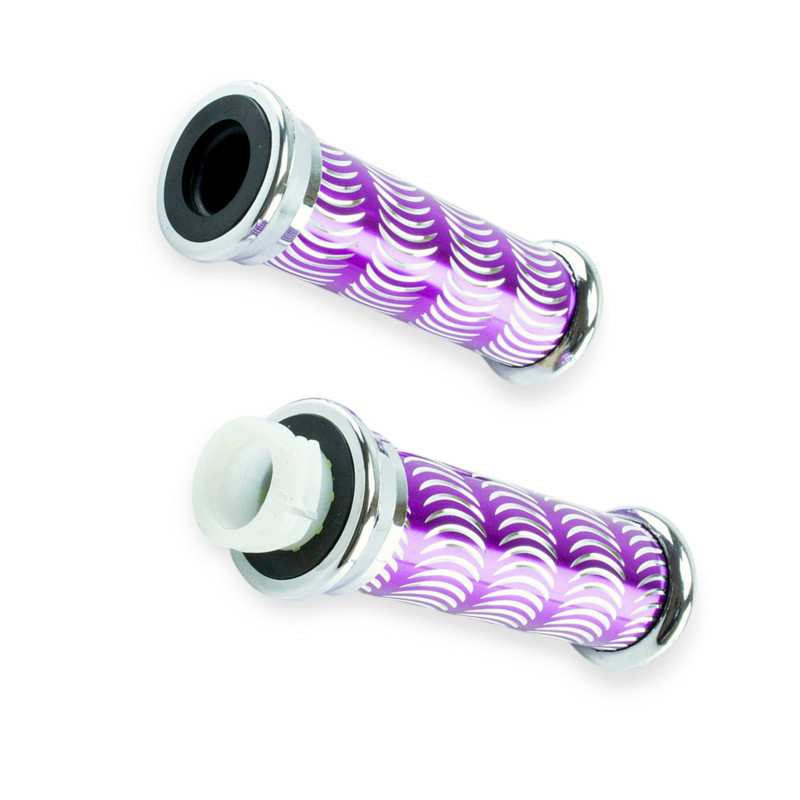 Ручки комплект алюминевые сиреневые руля Мукачево - изображение 1