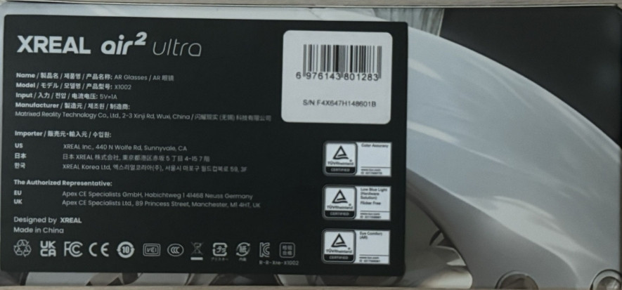 New Окуляри віртуальної реальності Xreal Air 2 Ultra. Київ - фото 2