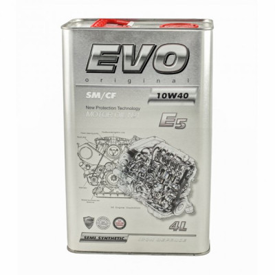 Моторна олива EVO E5 10W-40 SM/CF 4L (E5 4L 10W-40) Вінниця - фото 1
