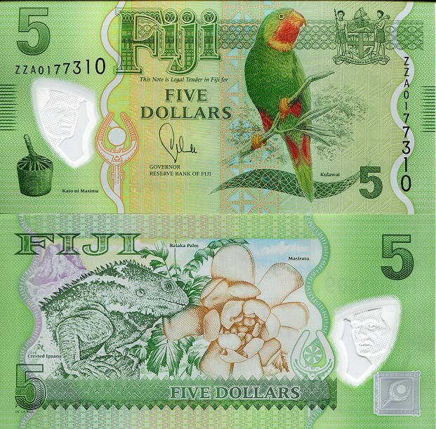 Фіджі/Fiji Islands 5 Dollars (2013) Pick 115 UNC серія ZZ Полтава - фото 1