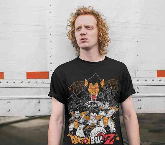 Футболка чоловіча з аніме принтом Вінтаге Спекіал Аніме Лове оверсайз (S/M/L) Чорний AnimeJ1176 Дніпро