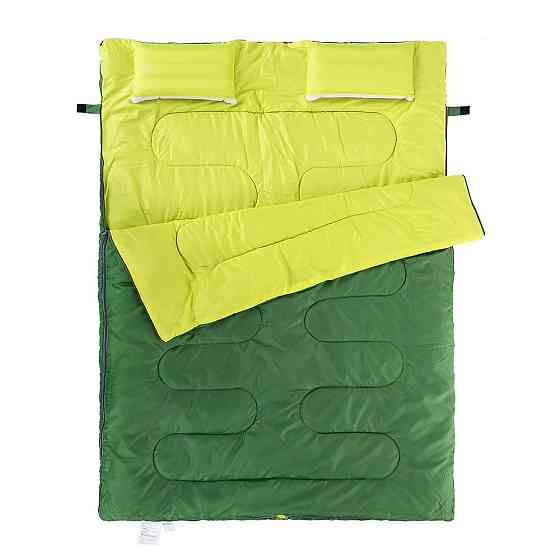 Спальник двомісний з подушками Naturehike DOUBLE SD15M030-J, (12°C), зелений Київ