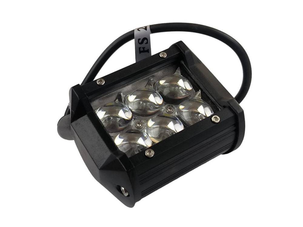 Фара далекого світла з лінзою 5D (6 led, додаткова з кріпленням, прямокутна) світлодіодна Мукачево - фото 1