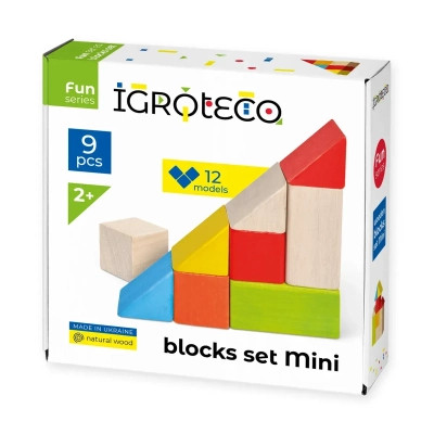 Кубики Ігротеко логические цветные 9 шт (900163) Винница - изображение 1