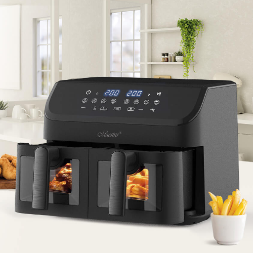 Аерофрітюрниця з двома чашами 4,5л + 4,5л 2000W MR-758 Maestro Житомир - фото 5