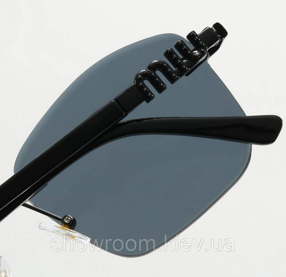 Женские брендовые безоправные очки (68027) black Киев - изображение 2