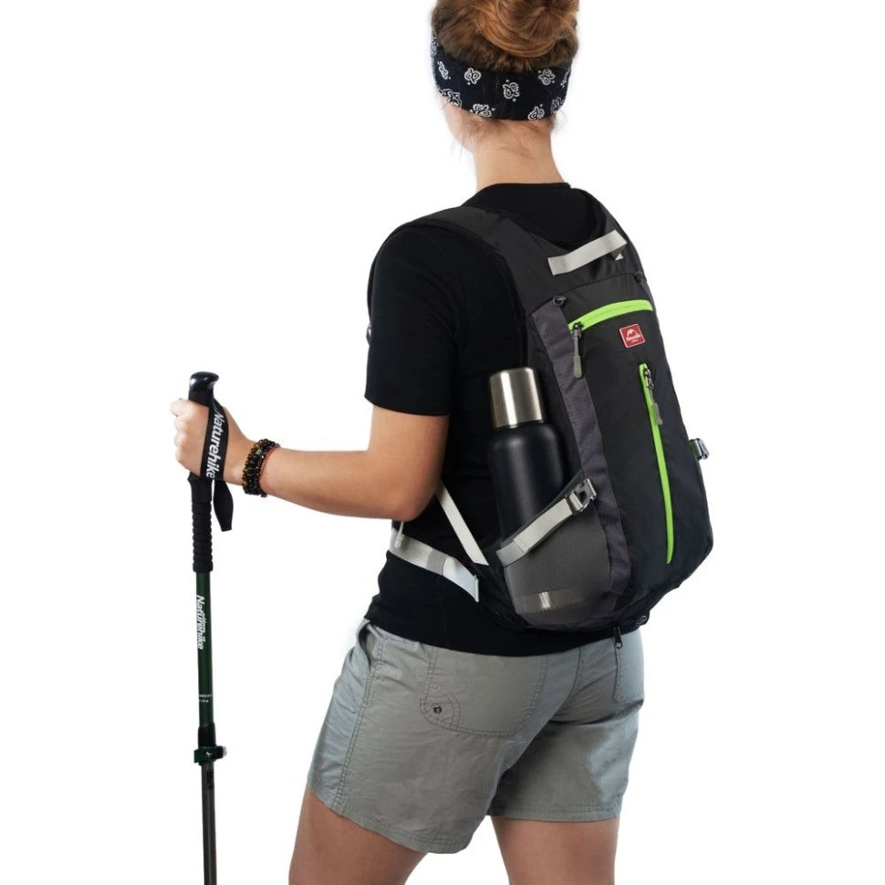 Велорюкзак с чехлом для шлема Naturehike 15 л sky blue NH15C001-B, голубой Киев - изображение 10