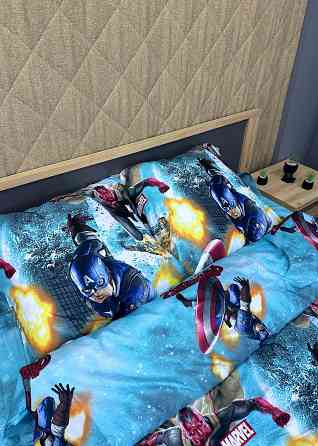 Комплект детского постельного белья Фланель, Koloco Полуторный 150х210 с разноцветным принтом (88-061) Киев