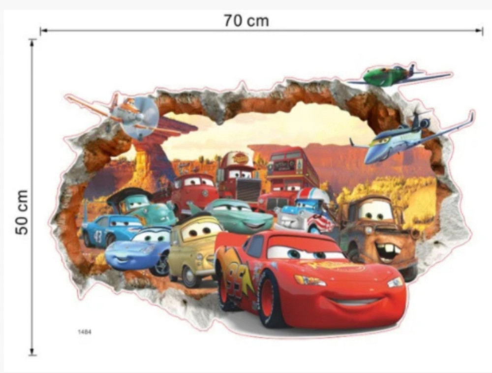 Интерьерная наклейка детская Молния МакКуин Киев - изображение 5