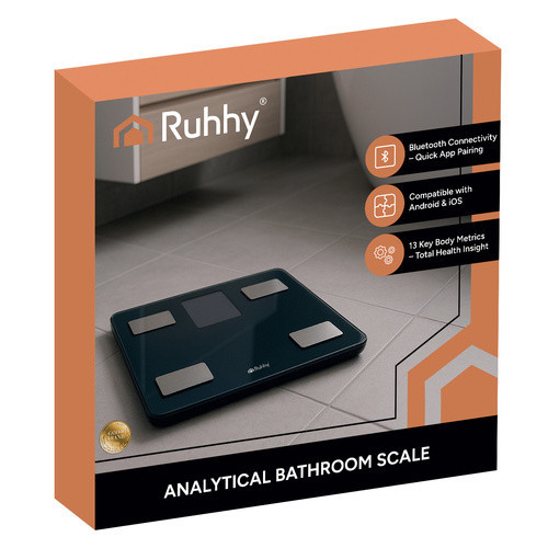 Смарт-весы электронные аналитические с ЖК-дисплеем Ruhhy (20675) Чорный Нововолынск - изображение 9