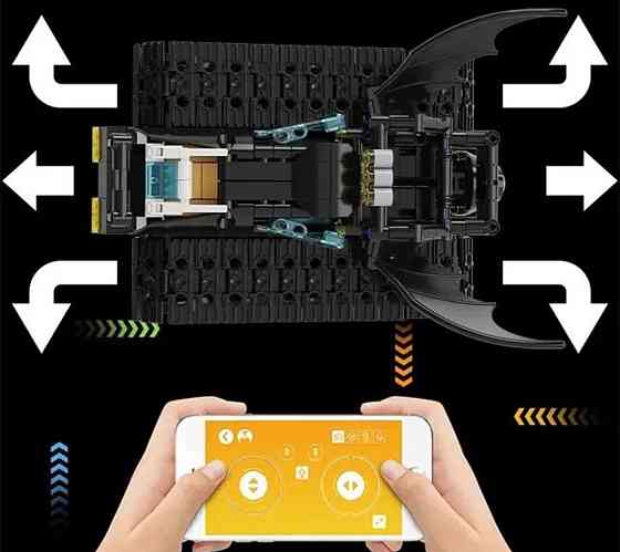 Конструктор вездеход Бэтмобиль на радиоуправлении и со смартфона,430дет. Киев