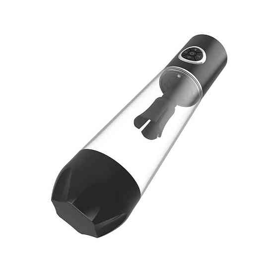 Автоматична вакуумна помпа Men Powerup Luxury Pump з вібромасажем Sex Aura Київ