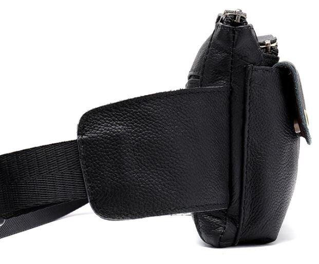 Бананка кожаная Vintage 14809 Черная Киев - изображение 5