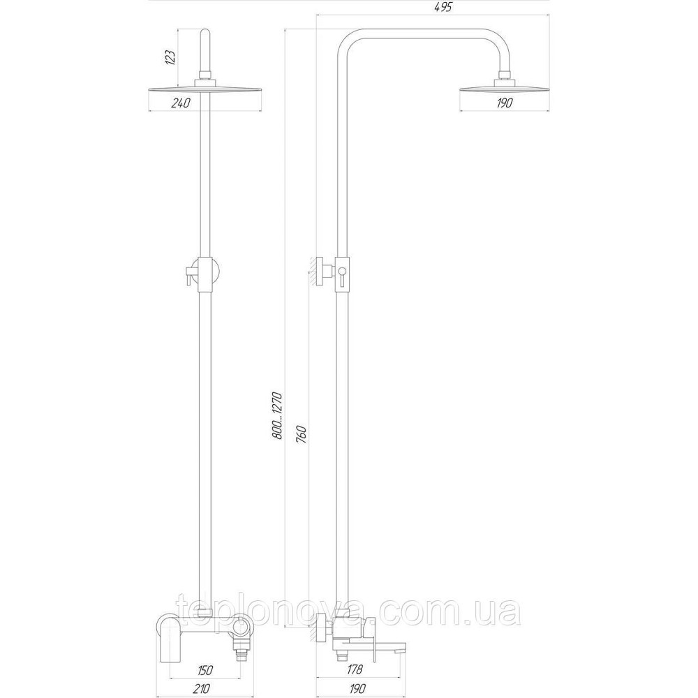 Душевая система TOPAZ SARDINIA TS 08705-H19 Черновцы - изображение 4
