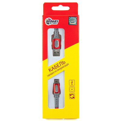 Дата кабель USB 2.0 AM to Micro 5P 1.0m red Dengos (NTK-M-LP-RED) Вінниця - фото 4