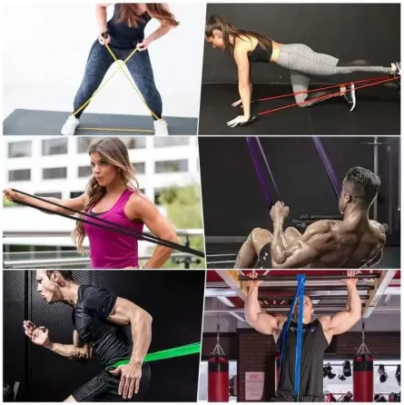 Набор резинок для подтягиваний 5шт, резиновые петли-эспандеры для фитнеса Коломыя