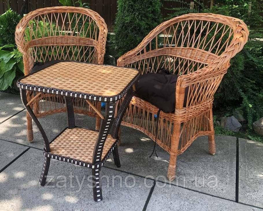 Мебель плетеная с квадратным столом Киев - изображение 1