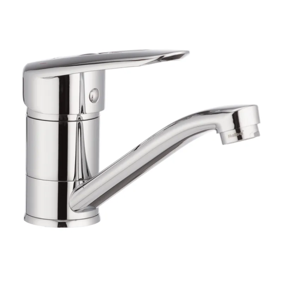 Змішувач для умивальника Haiba Disk 004 з виливом 15 см (HB0053) Харків