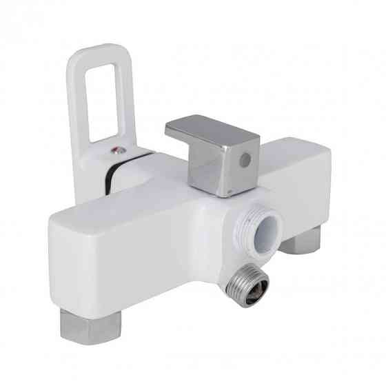 Змішувач для ванни Lidz Wawel 005 з душовим гарнітуром білий/хром Київ