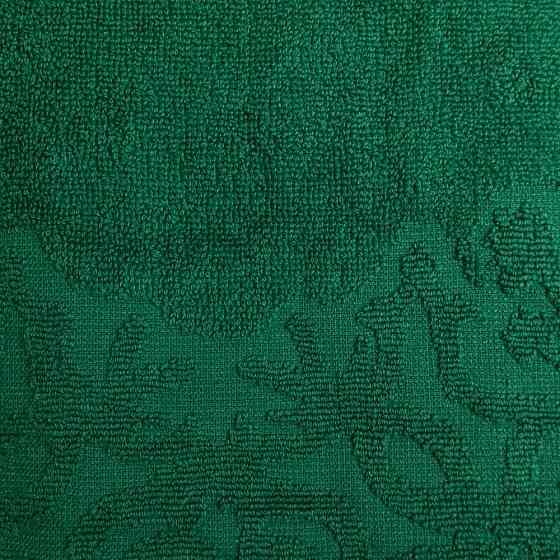 Полотенце для рук и лица махровое с орнаментом GM Textile 40х70см 400г/м2 (Зеленый) Сумы