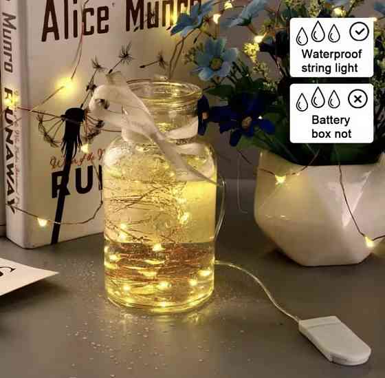 Гірлянда Роса 30 м 300 led з usb і пультом керування Теплий білий Смела