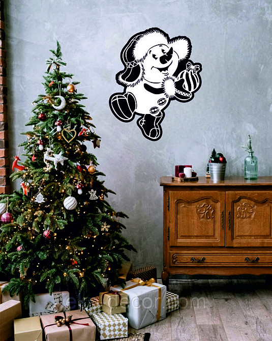 Декоративне настінне Панно «Сніговик», Декор на стену Київ - фото 1