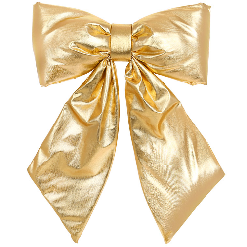 Декоративний бант 23см, колір - золото металік Житомир - фото 1