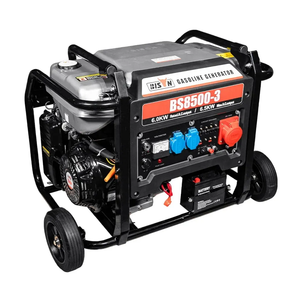 Генератор бензиновий трифазний 6 кВт Bison BS8500-3 (41-00408) Киев - изображение 3