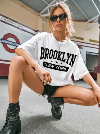 Футболка женская с принтом  46 Белая 2664083286 Днепр