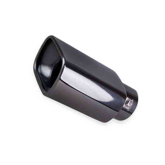 Насадка глушник чорний глянець d 59мм, l 165мм, зовнішні 95х70мм Мукачево