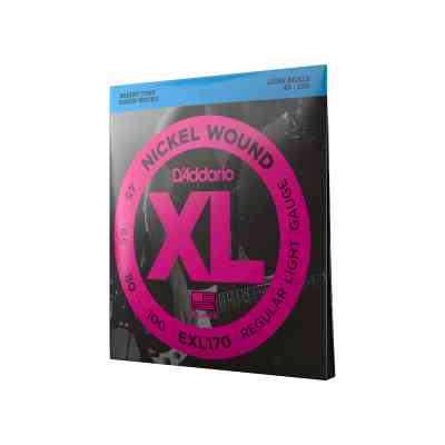 Струны для гитары D'Addario XL Nickel Wound Bass Regular Light (45-100) (EXL170) Винница