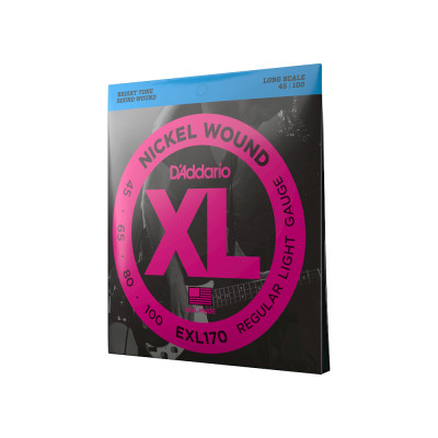 Струны для гитары D'Addario XL Nickel Wound Bass Regular Light (45-100) (EXL170) Винница - изображение 2